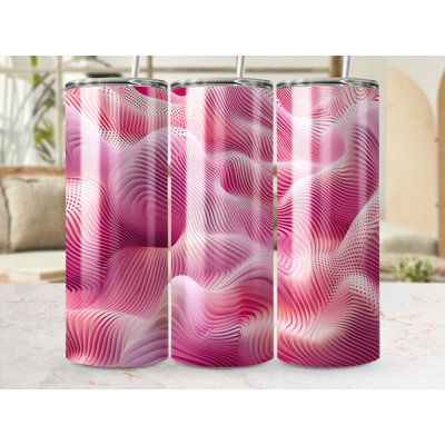 Choose Handmade Tumblers 591ml Vacuum Insulated Stainless Steel (18/8) Travel Tumbler with Straw