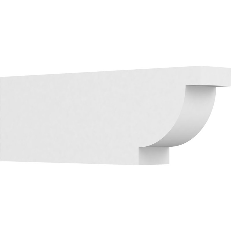 4"W x 8"H x 24"L Standard Alpine Architectural Grade PVC Rafter Tail, 8"H x 4"W x 24"D