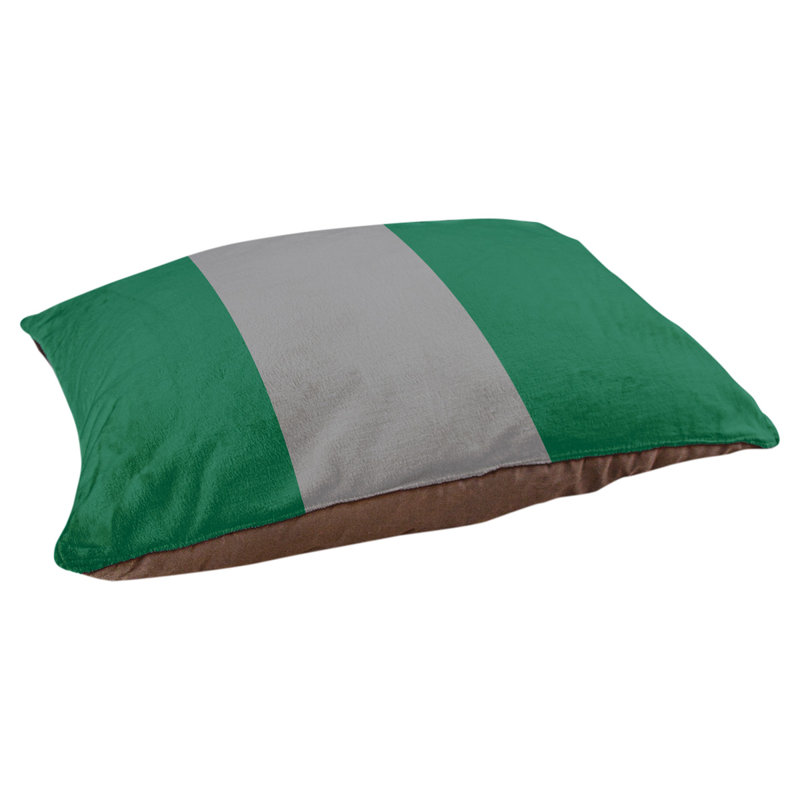 Coussin Designer, Grand (L 40 po x l 50 po), Victoire vert / argent