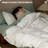 Bedsure Modern & Contemporary 100% Washed Linen Duvet Cover Set (Set of 3)-123119613-123119615