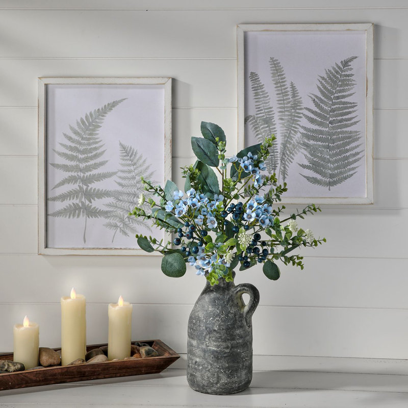 Ensemble de fleurs de bleuet 19 po