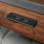 Lit plateforme tapissier double avec système de rangement hydraulique, chargement DEL et USB (sans matelas)-1828685374-1828685368