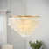 6-Light Dimmable Capiz Shell Chandelier
