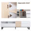 Modern TV Stand For 80'' TV With Double Storage Space-2082004402