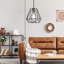 Luminaire suspendu géométrique simple à 1 lumière