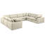 Canapé modulaire réversible de 160 po en similicuir-87141533