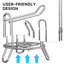 Support de rangement pour papier hygiénique pour salle de bain, chrome