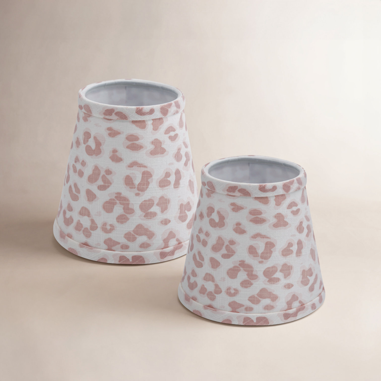 2-Piece Empire Sconce Hardback Lamp Shade Set, Pink