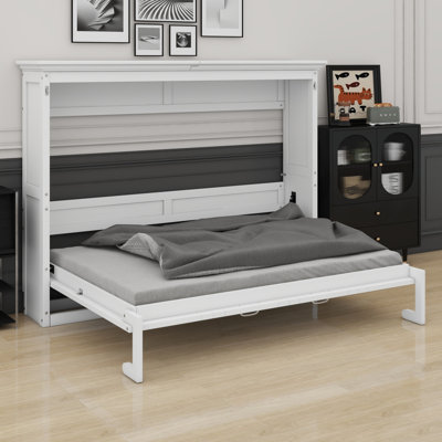 Lit escamotable minimaliste se pliant dans une armoire