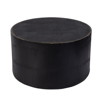  Toundra 31,5 po W Table basse ronde en acier inoxydable, bronze