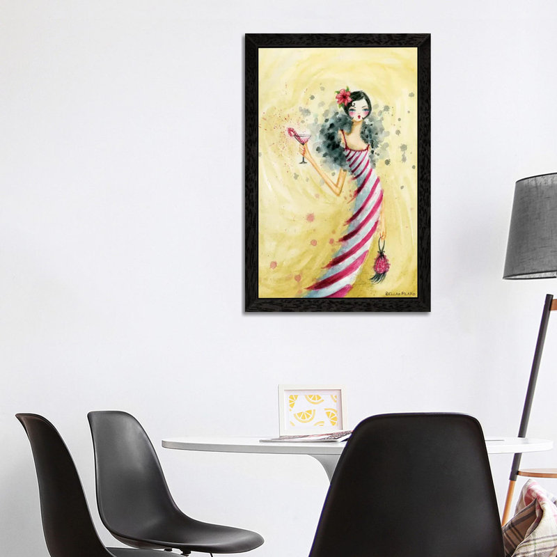 Bella Pilar - Print on Canvas, 66.04 cm H x 45.72 cm W, Black Floater Framed