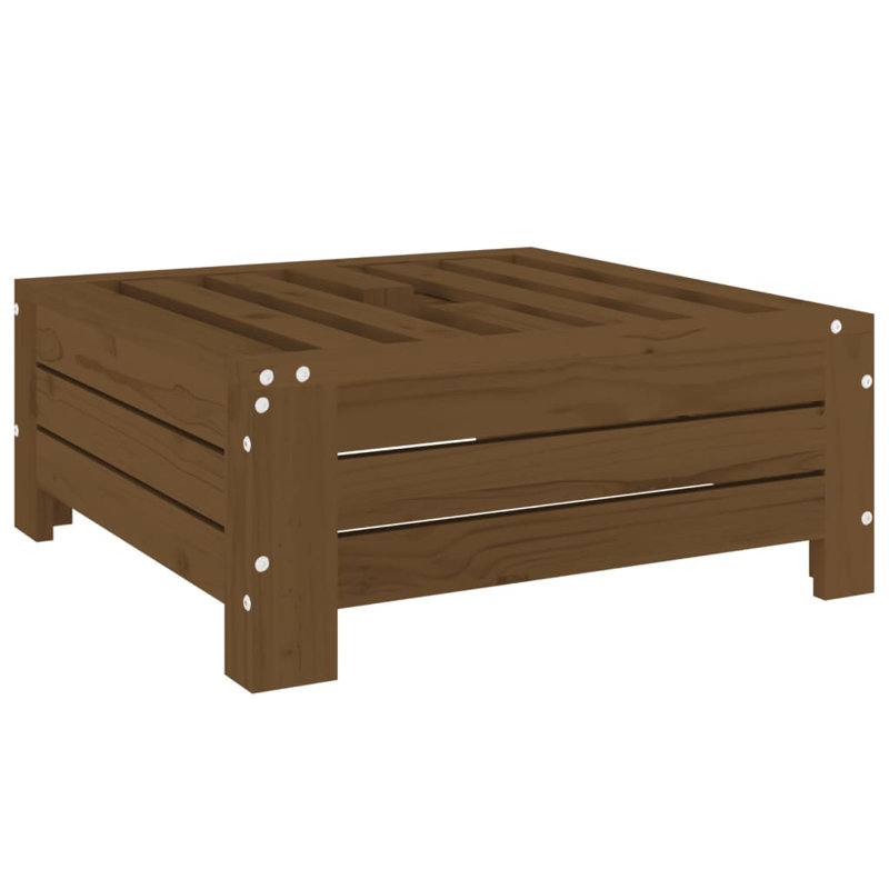 Parasol Base Cover Solid Wood Pine, Honey Brown