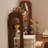 Nut-brown L-Shaped Solid Wood writing desk-118245253