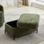 Repose-pieds caché au design moderne en chenille pour des espaces de vie confortables