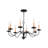 Analycia 8 - Light Steel Dimmable Classic / Traditional Chandelier