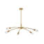 Atera 6 - Light Steel Dimmable Sputnik Modern Linear Chandelier-1187045868-1164041083