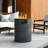 3-Piece Wicker Outdoor Seating Group with Fire Pit-1022730455