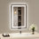 Keyshauna LED Bathroom Mirror with Frontlit and Backlit, 3 Colours Temperature & Dimmable Light Anti-fog Tempered Glass Bathroom Vanity Mirror