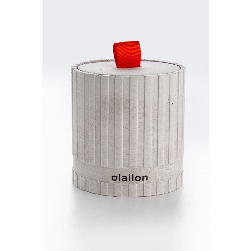 Candly Amber Scented Tumbler Candle with Concrete Holder