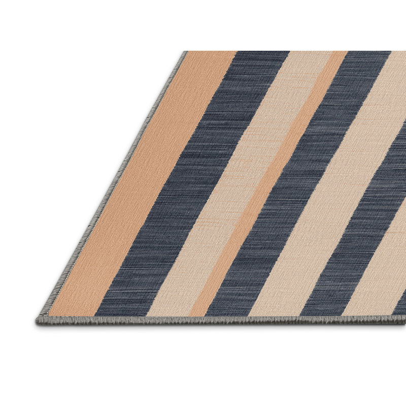 Tapis gris à carreaux lavable à la machine, Carré 7 pi