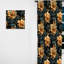 Golden and Dark Poppies Damask - Rideau damassé - Rideau damas obscurcissant - 1 panneaux-107563821