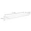 3 Piece Plastic / Acrylic Floating Shelf