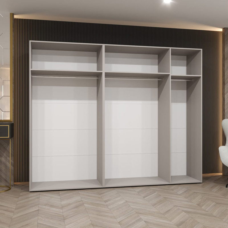 Stojadin Manufactured Wood Wardrobe, Cashmere