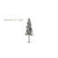 Arbre de Noël artificiel pin floqué avec lumières claires / blanches-1615134730