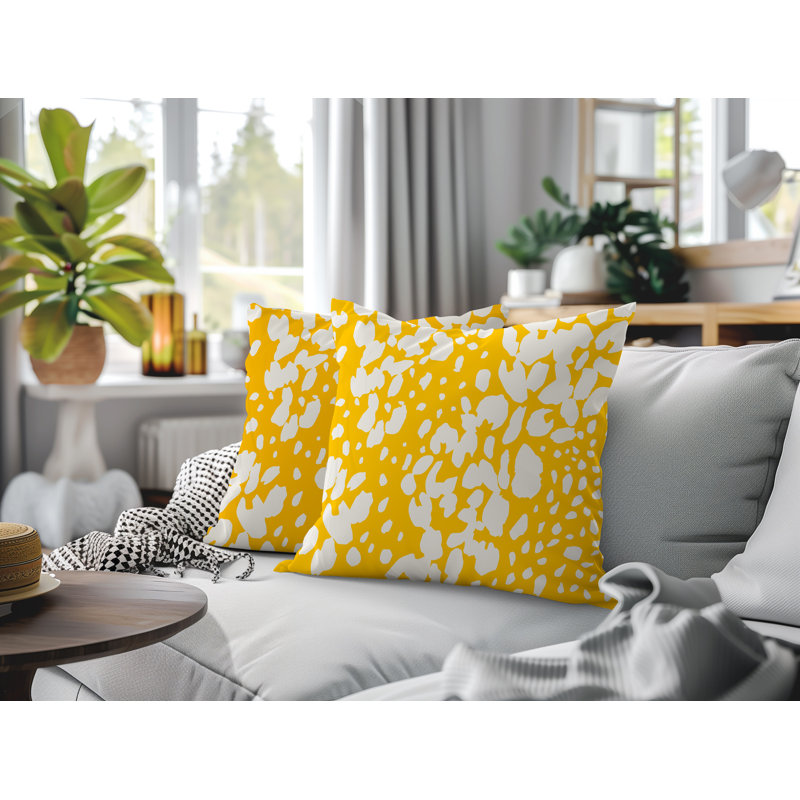 Oreiller réversible intérieur / extérieur Modo, 16x16, Yellow