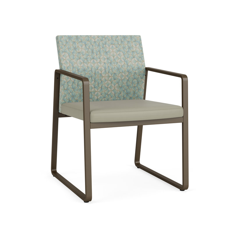Chaise d'invité Gansett, Bronze, Back-Kaleidoscope Foam/Seat-Sentry Watchtower