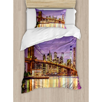 New York Modern & Contemporary Polyester Duvet Cover