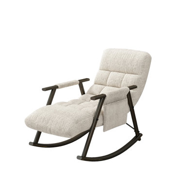 Casual Folding Rocking Chair Upholstered by Latitude Run