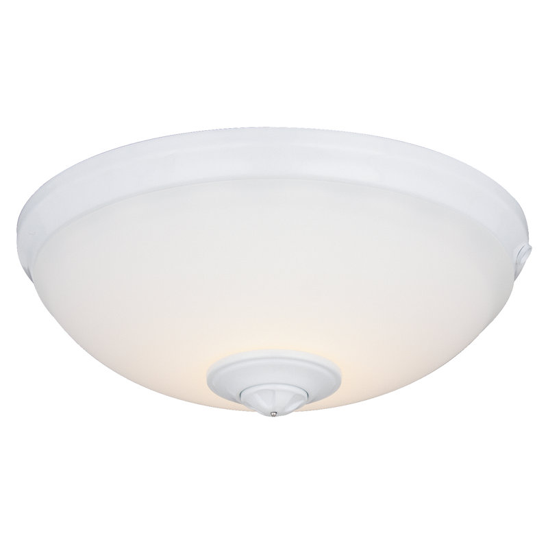 11'' 1 - Light LED Bowl Ceiling Fan Light Kit, White