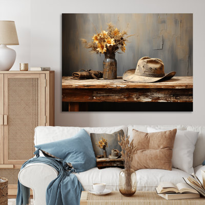 Minimalism Cowboy Hat - Cowboys Wall Art
