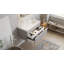 Ensemble de meuble-lavabo mural simple 30 po avec plateau en marbre Arlie-441678482