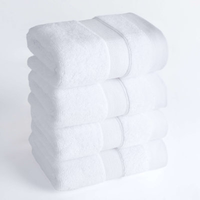 100% Cotton Premium 4 Packed Turkish Hand Towel, 700 GSM Super Soft and Absorbent