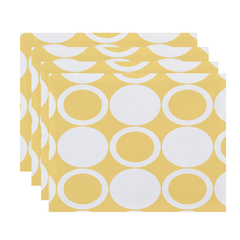 Napperon Sergent ModCircles 18 ", Jaune