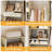 Large Wood Closet Organizer Starter Kit For Hanging Clothes-294765460