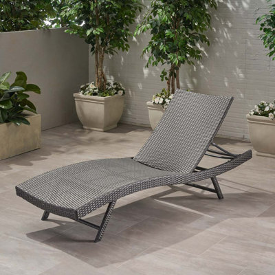 Double chaise longue de patio