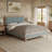 Larsen Solid Wood Upholstered Bed with Tufted Headboard-2065168839-2065168837