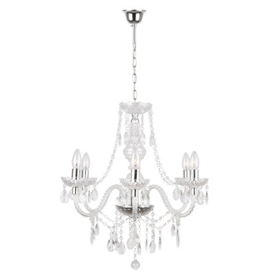 Puckett 6 - Light Candle Style Chandelier