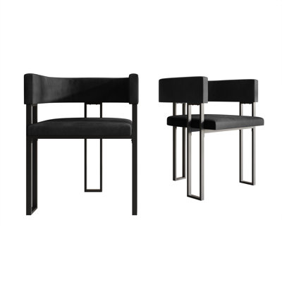 Black Metal Dining Chair