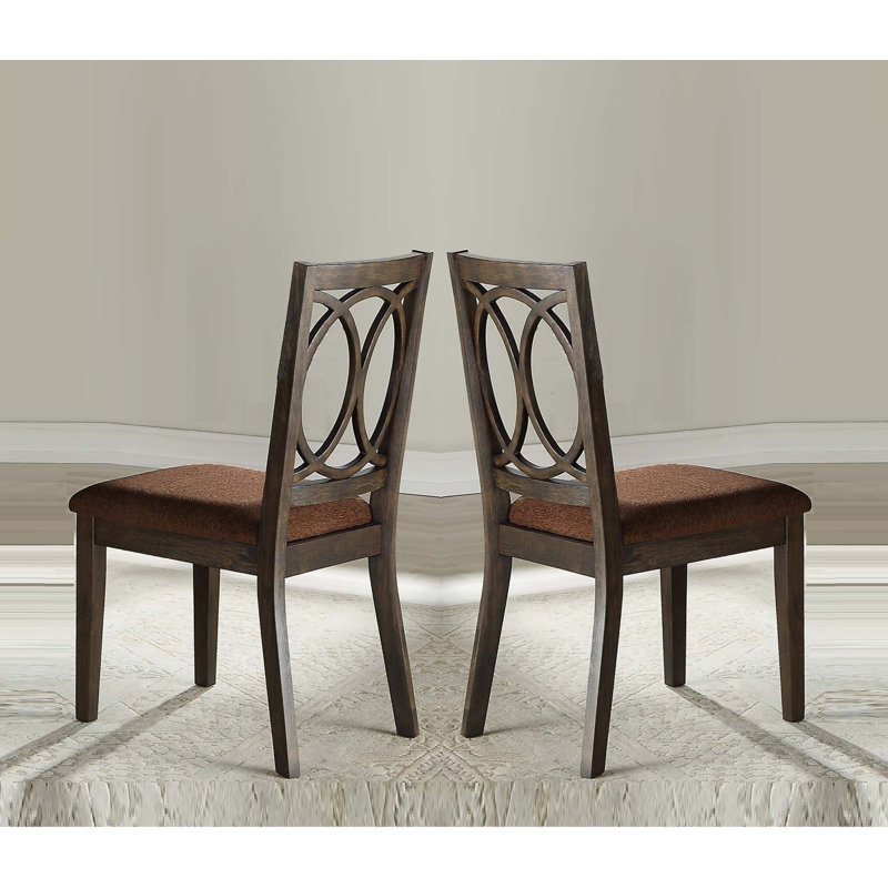Classic Transitional Style Dining Chairs 2Pc Set