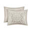 Housse de couette en coton taupe double / grand avec broderie de chenille envoûtante pour un magnifique capitonnage-121232115-121232119