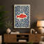 Red Fish In Leaves Mid-Century - Print-136807340-136807345