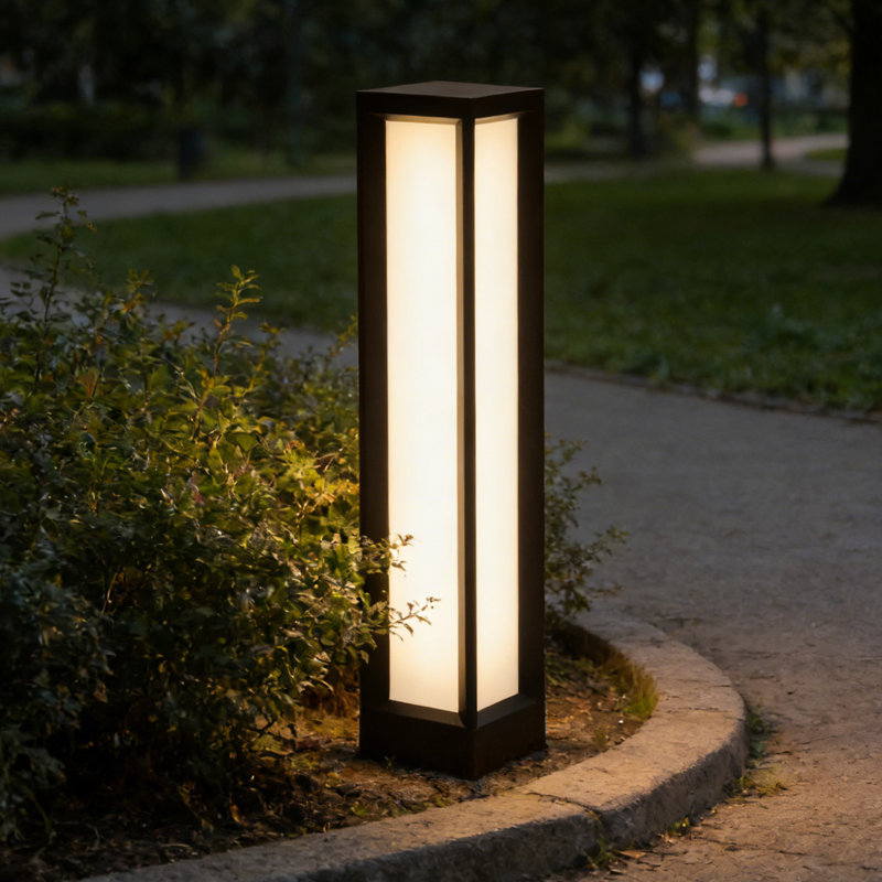 5cct 14w/19w/24w Led Bollard Pathway Lights, 31.6" Commercial Bollard Landscape Path Lights