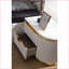 Blanc et blanc Table de chevet dorée à 2 tiroirs en bois pour le rangement dans la chambre à coucher