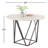 Jekhi Acacia Round Metal Base Dining Table