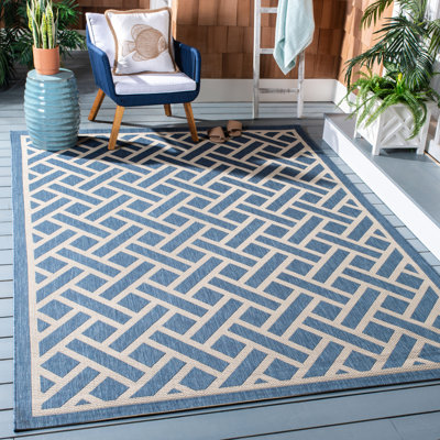 Tapis d'intérieur / extérieur à motif géométrique Vondrus Performance