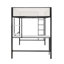 Lit mezzanine double avec tablettes de bureau Axel-510514815
